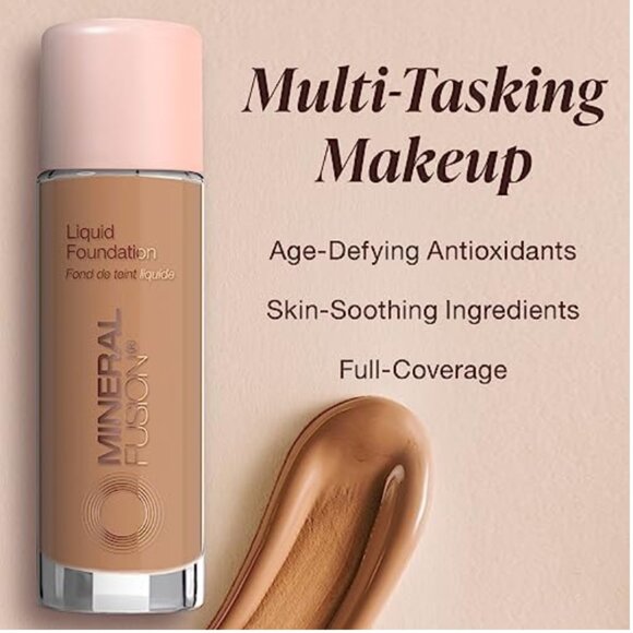 NWT Mineral Fusion Full Coverage Foundation, Deep 4 - Picture 3 of 4